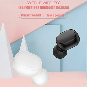 Mini Roztomilý Jedného In-ear Slúchadiel do uší S8 Slúchadlá Pre Samsung Huawei Xiao iPhone Hifi Kvalitu Zvuku, Inteligentný Dotykový Earset