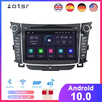 DSP Android 10 Auta GPS Navigácie DVD Prehrávač Hyundai I30 Elantra GT 2012+ Stereo Rádio Multimediálny Prehrávač Vedúci Jednotky Nahrávač