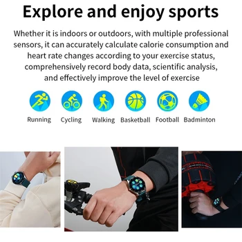 GW16 Smart Sledovať tepovú frekvenciu, Krvný Tlak Kyslíka Spánku Monitor Vodotesný IP68 Športový Režim Počasia Displej Bluetooth Smartwatch