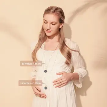 Eudora Harmóniu Tehotenstvo loptu Náhrdelník Tehotenstva bola lopta prívesok s Kvetom života Luxusné Vintage Šperky pre tehotné ženy