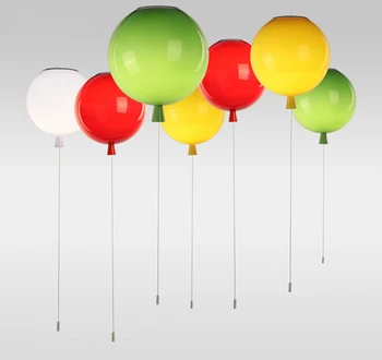 Moderné Farebné Balóny Luster Osvetlenie Zábavné Lustre Miestnosti Dekorácie pre Deti Spálňa, Závesné Svetlo Nie je Oslňujúci