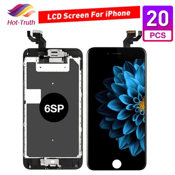 20 ks AAA Celý Set Montáž LCD Displej pre iPhone 6S Plus 6SP Dotykový Displej Digitalizátorom. Úplné Nahradenie + Predná Kamera