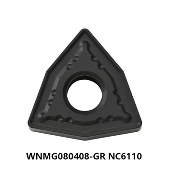 Karbidu Vložky pre liatinové WNMG080408-GR NC6110 WNMG 080408 Sústruhu Frézy CNC Sústruženie Nástroj Originálne