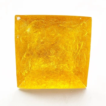 Prírodný Kameň Čipy Orgone Pyramídový Kameň Citrine Crystal Energy Healing Žltá Quartz Živice Figúrka Domov Plavidlá 1pc Veľkoobchod