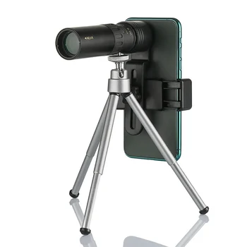4K 10-300X40mm Super Zoom Teleobjektív Monokulárne Ďalekohľad /Statív & Klip Nastaviť 10x300 Zväčšenia Pre Outdoor, Lov, Camping