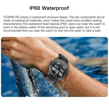 2020 TICWRIS RS Smart Hodinky Vodotesné IP68 Bluetooth 5.0 Ultra-tenké Muži Ženy 31 Športy Smart hodinky Pre Android IOS Telefón