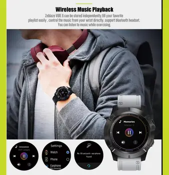 Nové Zeblaze ATMOSFÉRA 6 Smart hodinky Prehrávač Hudby Príjem/, Aby Hovor Tepovej frekvencie, 25 dní výdrž Batérie smartwatch 2020 športové hodinky