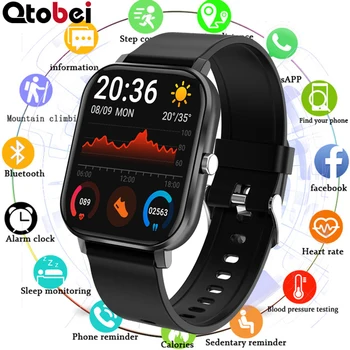 Bluetooth Hovor Smart Hodinky Muži Ženy Krvného Tlaku, Tepovej frekvencie Smartwatch Prehrávač Hudby Fitness Tracker Sledovať Hodiny PK P8