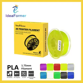 Ideaformer 1.75 mm CHKO Vlákna Transparentné Cievka 1 KG Multicolor chko filamento Pre 3D Tlačiarne Plastových Materiálov Tlač Spotrebný materiál.