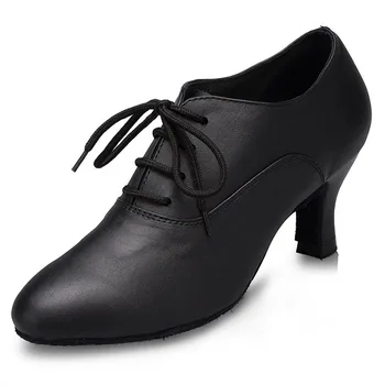 Originálne kožené dámske tanečné topánky Sála salsa tango námestie módne topánky balíku zimné a jesenné topánky žien JuseDanc