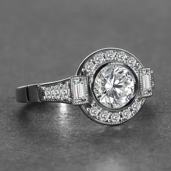 Kolo Nádherné Romantické Svadobné Prstene Pre Ženy Milovníkov Jednoduché 925 Sterling Silver Módne Šperky So Zirkónmi Kamene