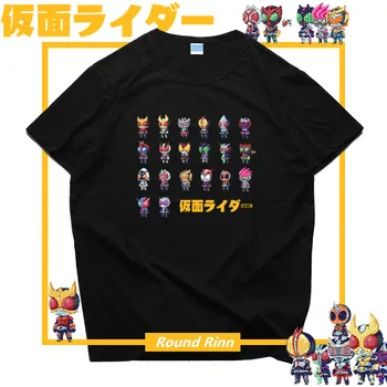 Kamen Rider Heisei 20. Výročie Printed Tee Tričko Cosplay Krátky Rukáv T-shirt