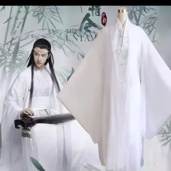 Mo Dao Zu Shi TV Série Na Neskrotnú Lan Zhan/Lan Wangji Cosplay Kostým celú skupinu Čínskych starých Kostýmov Hanfu na Vianoce