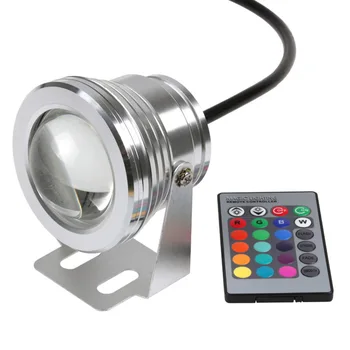 12V Led RGB Podvodné Spot Light Vodotesný IP68 2 m napájací cabFountain Bazén Lampa 16 Farebné Zmeny S IR Diaľkové piscina
