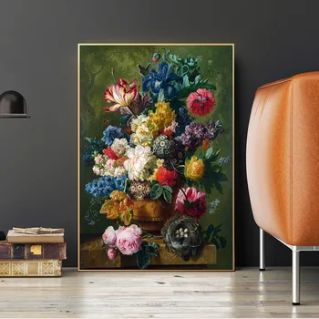 Maľovanie kvitne kvet, plagát, domáce dekorácie plátno na maľovanie, dekorácie spálňa, obývacia izba maliarske plátno