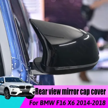 Auto Maľované Vysokú Kvalitu M Štýl Spätné Zrkadlo Pokrytie Čiapky pre BMW F16 X6 2016 2017 2018 Nahradenie Lesklý Čierny