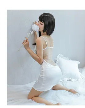 Háčkované Čipky Nášivka Vrúble Noc Šaty Letné Sleepwear Nové Sexy Nightgown