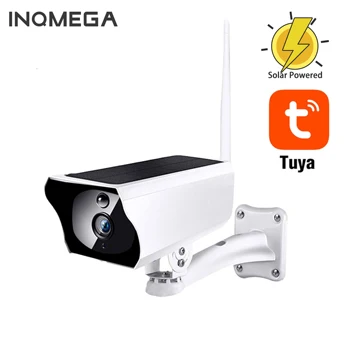 INQMEGA 1080P Tuya Inteligentné Solárne WiFi IP Kamera PIR Telo Zistiť obojsmerná Hovoriť Vonkajšie Vzdialený Bezdrôtová Bezpečnostná Kamera Kovov