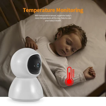 Baby Monitor 4.3 palcový s Vysokým Rozlíšením Infračervené Nočné Videnie Bezdrôtový Video Dieťa Spí Monitor s Diaľkovým Cam Pan-Tilt-Zoom