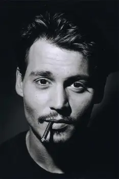 Vlastné Stenu Spálňa Decor Johnny Depp Plagát Johnny Depp Samolepky Na Stenu Office Nástenná Maľba Filmová Hviezda Tapety #0085#