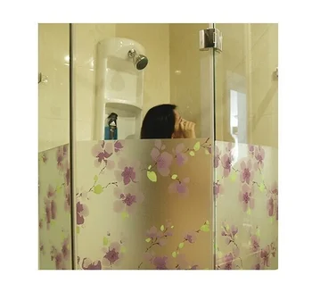 Vysoký stupeň non gél elektrostatické viola sklo film kúpeľňa spálňa priesvitné opaqued okno nálepky , 60 M(w)x1M