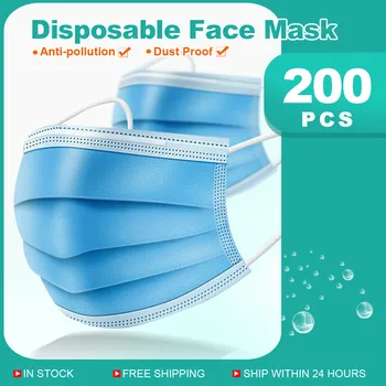 Priedušná Jednorazových Zdravotníckych Maska Na Tvár Non Wove 3 Vrstva Filter Chirurgické Úst Maska Proti Prachu Earloops Masky