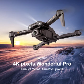 XT-6 Mini rc Drone 4K 1080P HD Kamera WiFi Fpv Tlak Vzduchu, nadmorská Výška Podržte Čierna Skladacia Quadcopter RC Dron Hračka