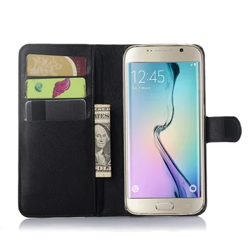 YINGHUI Kože Flip Cover obal pre Samsung Galaxy S6 Okraji + Plus G928 G928F 5.7 palcový Ochranný plášť Peňaženky telefón prípade
