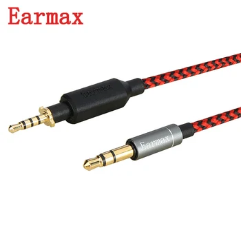 Earmax Slúchadlá Upgrade Kábel 3,5 mm Do 2,5 mm Headset Drôt 6N Kyslíka Zadarmo Medi-Vymeniteľné Pre JBL J55/J55A/J88/J88A 1,2 m