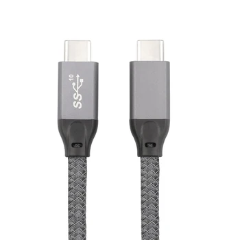 ULT-Najlepšie USB 3.1 Gen 2 Typ C do USB C Kábel E Značku Čip PD 5A 100W Rýchle Nabíjanie 4.0 10Gbps pre Samsung S9 S8 Plus 50 CM 1M