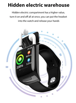 G36 Smartwatch 2 v 1, Bluetooth Slúchadlo Smart Hodinky Muži Ženy Srdcového tepu, Krvného Tlaku Inteligentný Náramok pre Android Ios