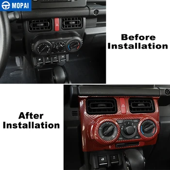 MOPAI Interiérové Doplnky na Suzuki Jimny Manu Auto Auto Klimatizácia Ovládací Panel Zdobia Kryt na Suzuki Jimny 2019+
