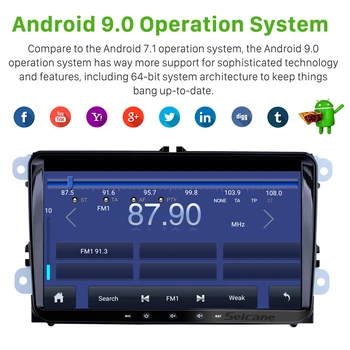 Seicane 2din RAM 2GB ROM 32 GB Android 9.1/9.0 GPS 9