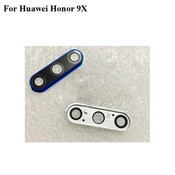 Pre Huawei Honor 9 X 9 X zadné Zadné Sklo Objektívu Fotoaparátu a Fotoaparát Pokrytie Kruhu Bývanie Výmeny Dielcov test dobrej 6.59