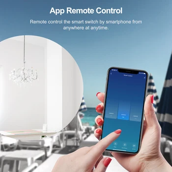 Wifi Smart Touch Light Switch Č Neutrálny Vodič Potrebné, Inteligentný Život App 433Mhz RF Diaľkové Ovládanie, Pracuje s Alexa Domovská stránka Google