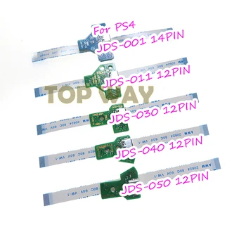 10sets Pre Sony Playstation 4 PS4 Pro Controller USB Nabíjanie Doska Socket Okruhu JDS-001 011 030 040 050 055 s Stužkový Kábel