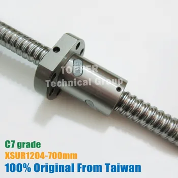 Taiwan TBI 1204 guľôčkové skrutky 700 mm s XSU ballnut XSU1204 SFU1204 + end obrábané vysokú stabilitu CNC časti