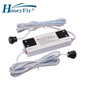 HoneyFly Patentovaný INFRAČERVENÝ Snímač Prepínač 40W 12V Dve svetlá Radič Prepínač Infračervené Kabinetu Spínač DC Strane Vlny Pre LED Svetlá