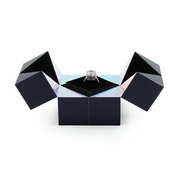 Navrhuje Manželstva Magic Cube Krúžok Box snubný Prsteň Box Valentína darček Tvorivé Šperky Box Úložný šperky organizátor