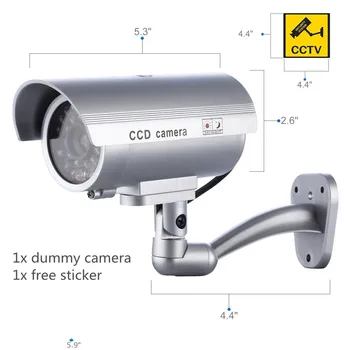 CCTV kamery Figuríny falošný bezpečnostné kamery w/ wifi vonkajšie knipperend led video dohľad figuríny cam