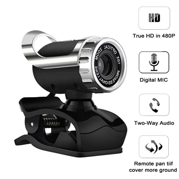 Webcam PC Počítač Fotoaparáty s vstavaným-in HD mikrofón Clip-on Digital Video Webkameru kamera full hd pre Počítača a Notebooku
