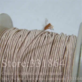 2.58 mm 0.1mmX400 prameňov,(10m /pc) Baňa antény Litz drôtu,Multi-strand polyester hodváb obálky pletená multi-strand drôt