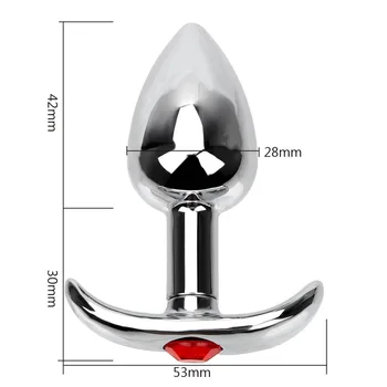 Kovový Zadok Plug Mini Análny Plug Výrobkov pre Dospelých Prostaty Masér Intímne Veci, BDSM Hračky Stimulátor Klitorisu Análny Dilator