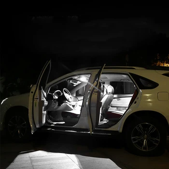 5 ks Super Jasné Biele LED Interiér Auta Svetlá Na Ford Explorer Mapu Svetla Dvere na Čítanie špz Žiarovky