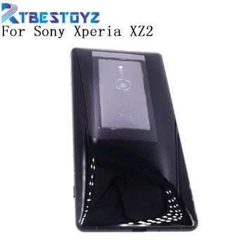 Pôvodný Pre Sony Xperia XZ2 H8216 H8266 H8276 H8296 Späť Batérie Sklenený Kryt Zadné Dvere Bývanie Prípade Objektív Kamery A Logo