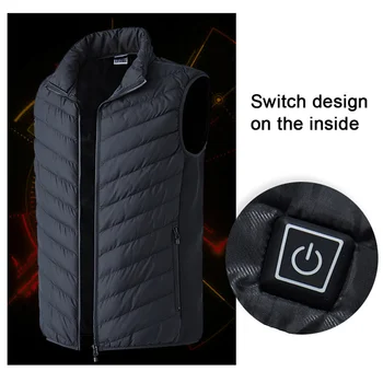 Pánske zimné kamufláž kúrenie vesta USB elektrické vesta uhlíkových vlákien teplé umývateľný termostat dole bavlna vykurovanie teplá bunda