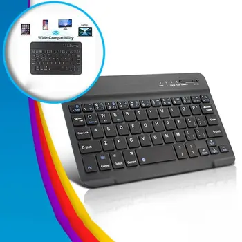 7 8 palcový klávesnice mobilného telefónu, notebooku, tabletu ipad klávesnica ultra-tenký mini blue bezdrôtová klávesnica pre počítačové