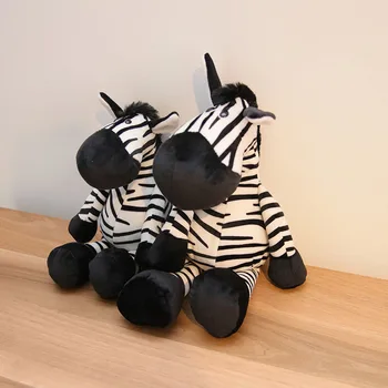 Zebra Bábika Deti Plnené Plyšové Hračky Narodeniny Vianočný Darček Chlapca a Dievčatá