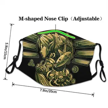 Cesta Odvahy Loz Zelda DIY mascarilla maska-potter umývateľný opakovane masku na tvár mascarillas de tela lavables con filtro