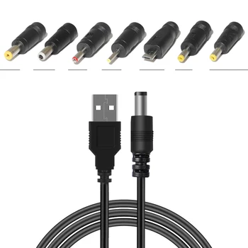 USB DC Napájací Kábel Univerzálny USB, DC Konektor Nabíjacieho Kábla Napájací Kábel Pripojte Konektor Adaptéra pre Router Mini Ventilátor Reproduktor